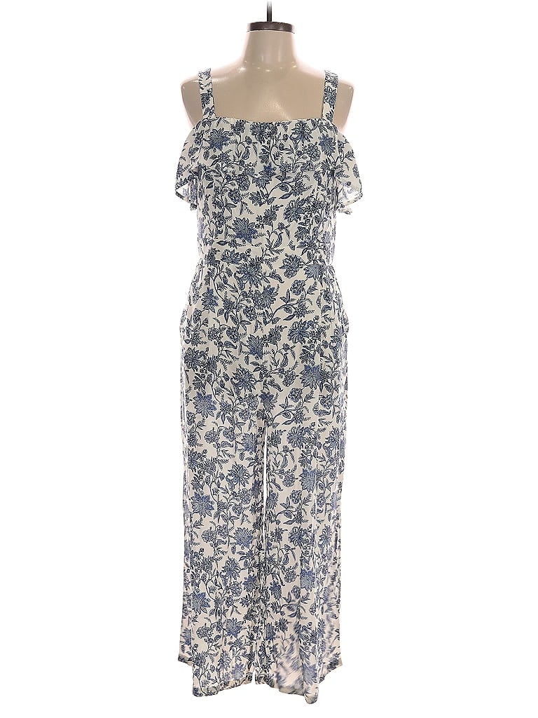 Pre-owned Ann Taylor Loft Jumpsuit In Blue