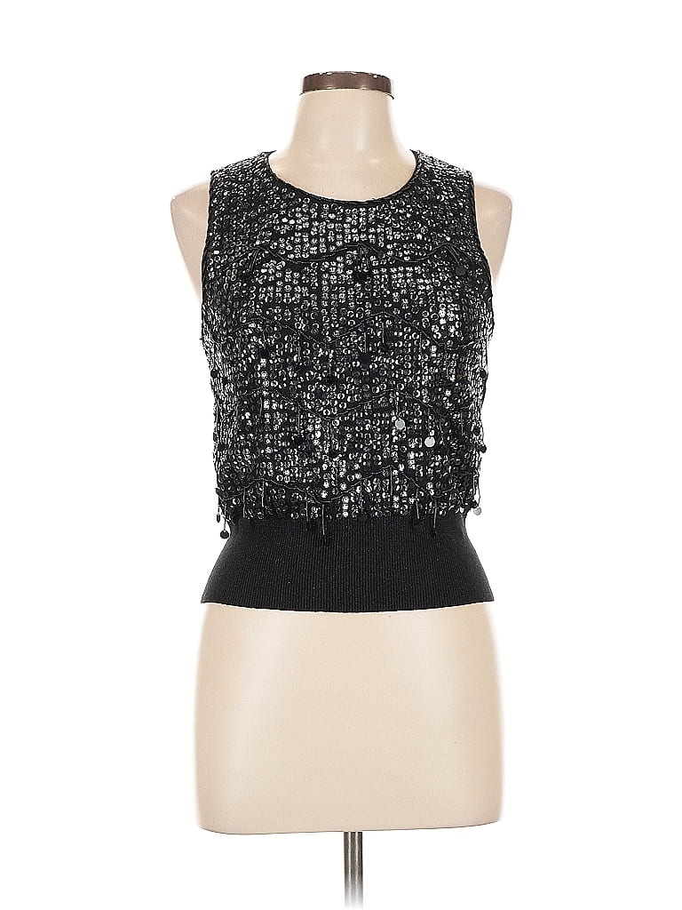 Pre-owned Forever 21 Sweater Vest In Black