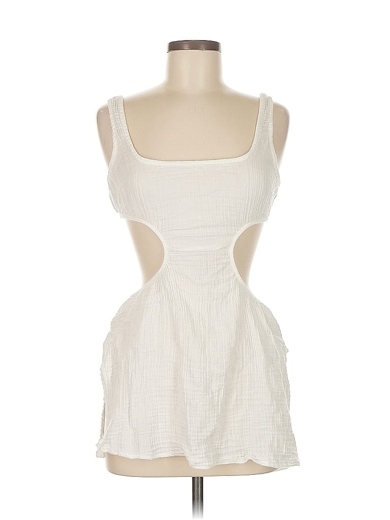 Pre-owned Abercrombie & Fitch Cocktail Dress In White