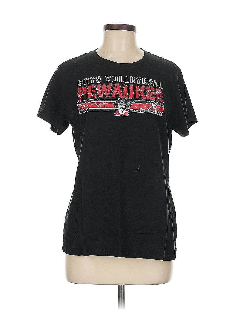 Pre-owned Unbranded Short Sleeve T-shirt In Black