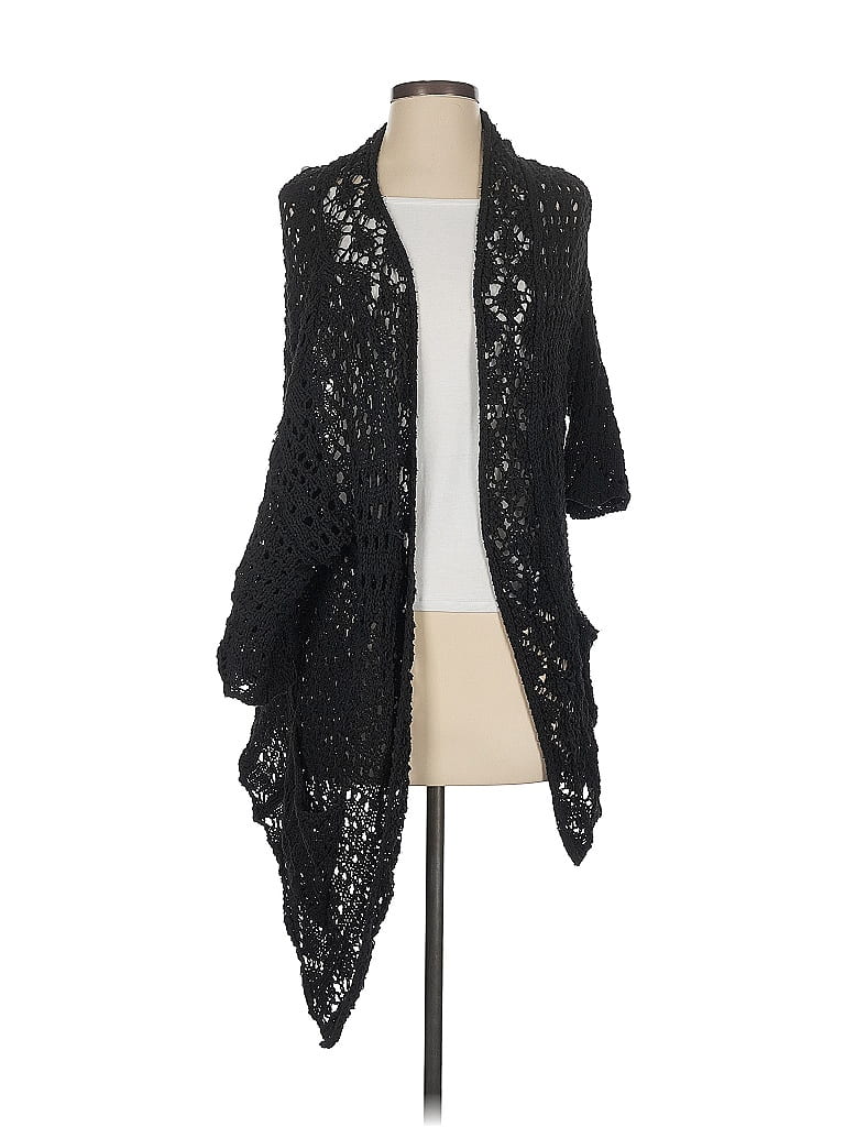 Pre-owned Unbranded Cardigan Sweater In Black