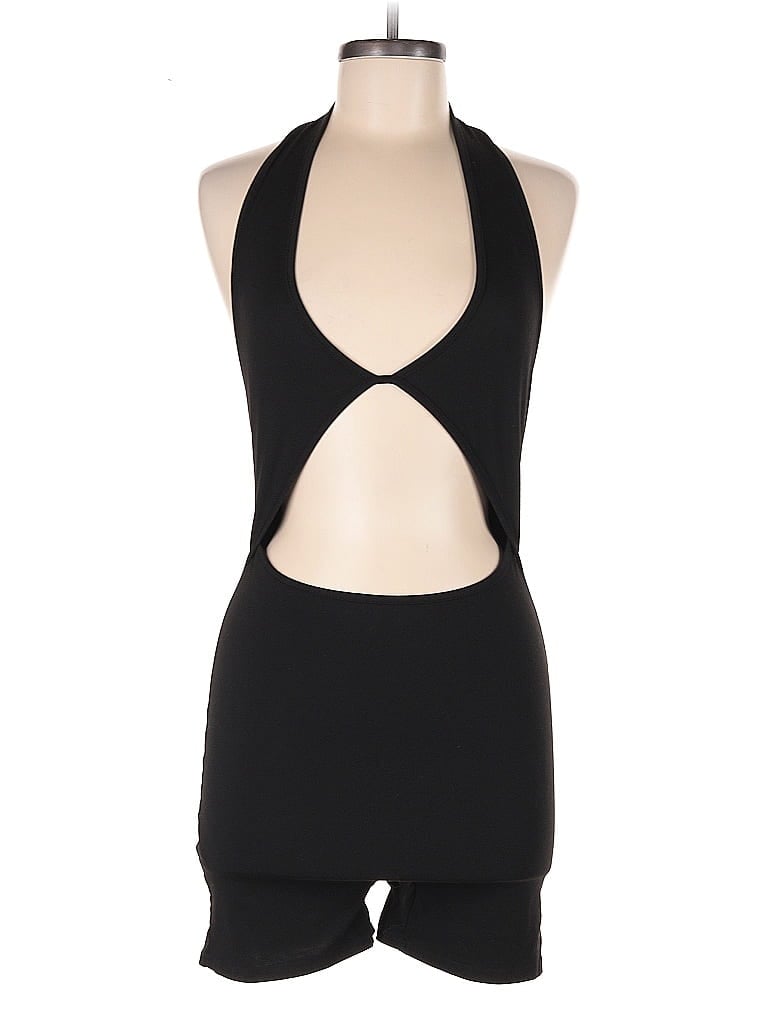 Pre-owned Shein Romper In Black