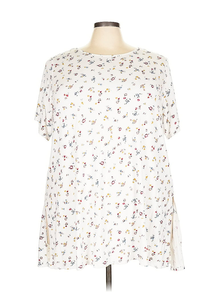 Pre-owned T Tahari Short Sleeve T-shirt In White
