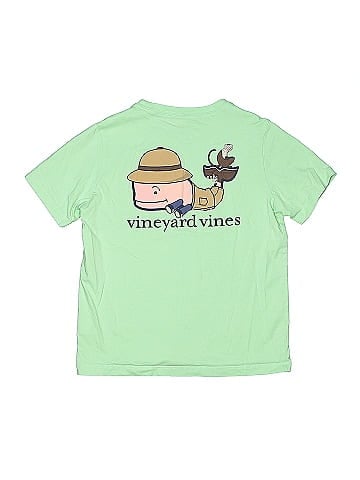 Vineyard Vines 100% Cotton Green Short Sleeve T-Shirt Size 7