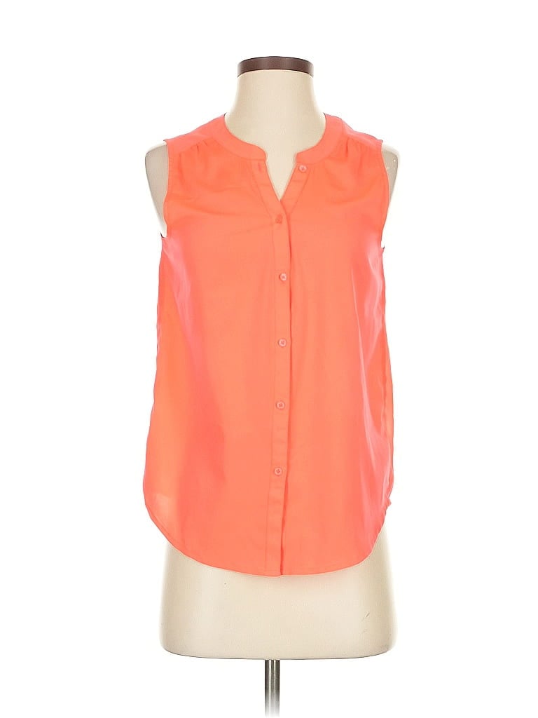 Pre-owned American Eagle Outfitters Sleeveless Blouse In Orange