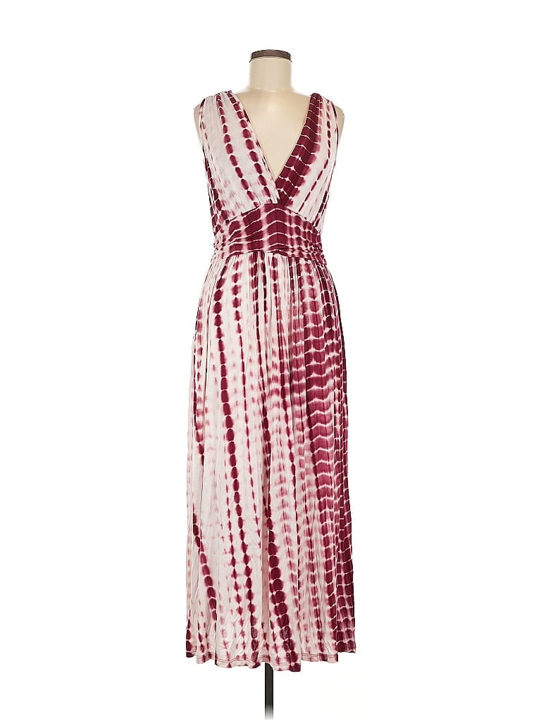 Pre-owned Fraiche By J Casual Dress In Burgundy