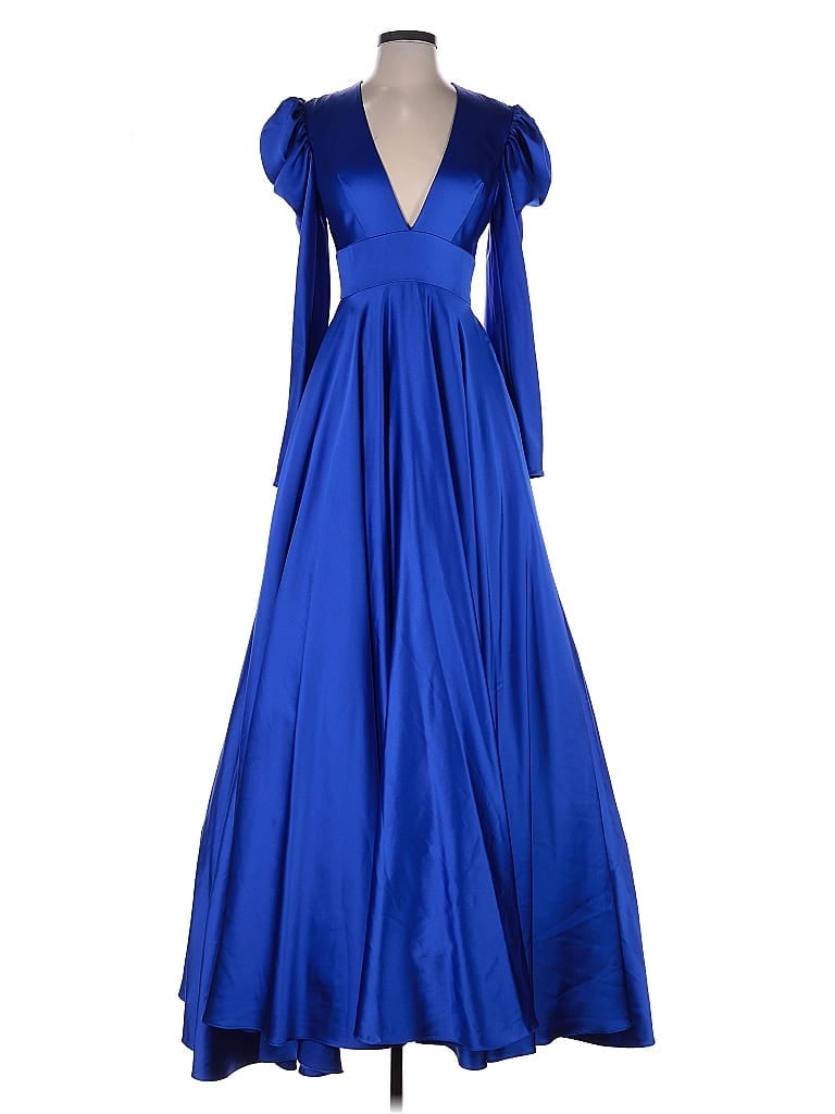 Mac Duggal Blue Cocktail Dress Size 2 - photo 1