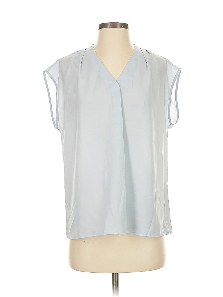 Pre-owned Banana Republic Factory Store Sleeveless T-shirt In Silver