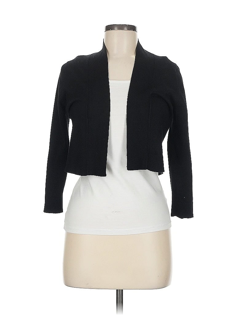 Pre-owned Calvin Klein Cardigan Sweater In Black