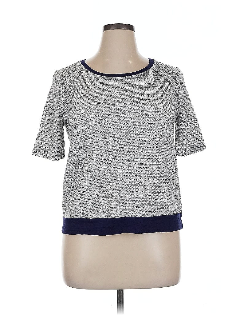 Pre-owned Three Dots Sweatshirt In Gray