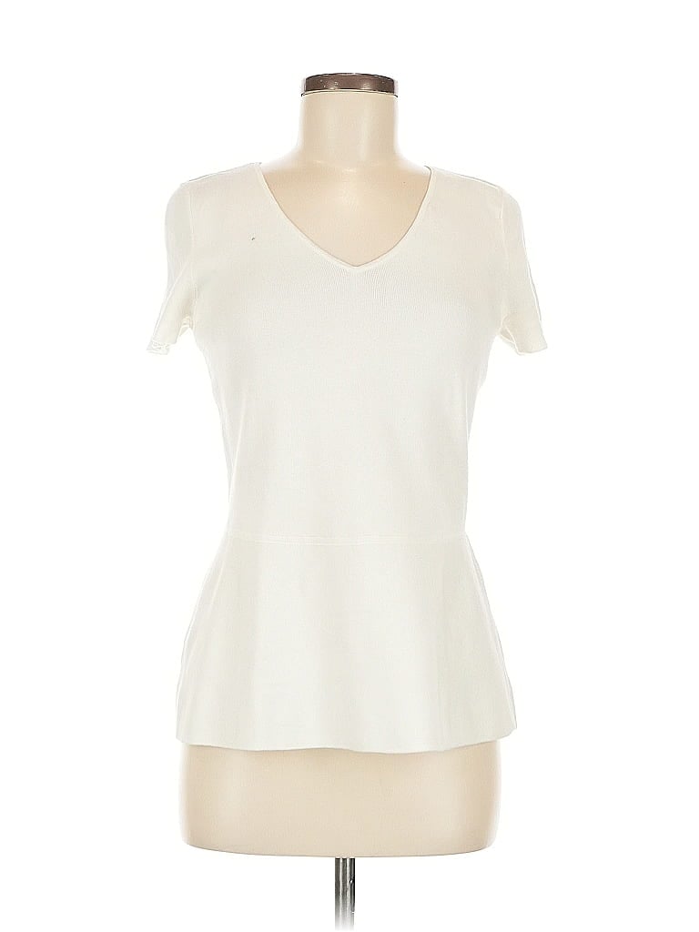 Pre-owned Ann Taylor Factory Casual Dress In White