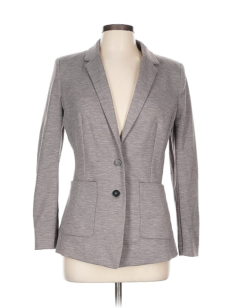 Pre-owned H&m Blazer Jacket In Gray