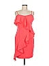 Aidan Mattox Orange Pink Cocktail Dress Size M (estimated) - photo 1