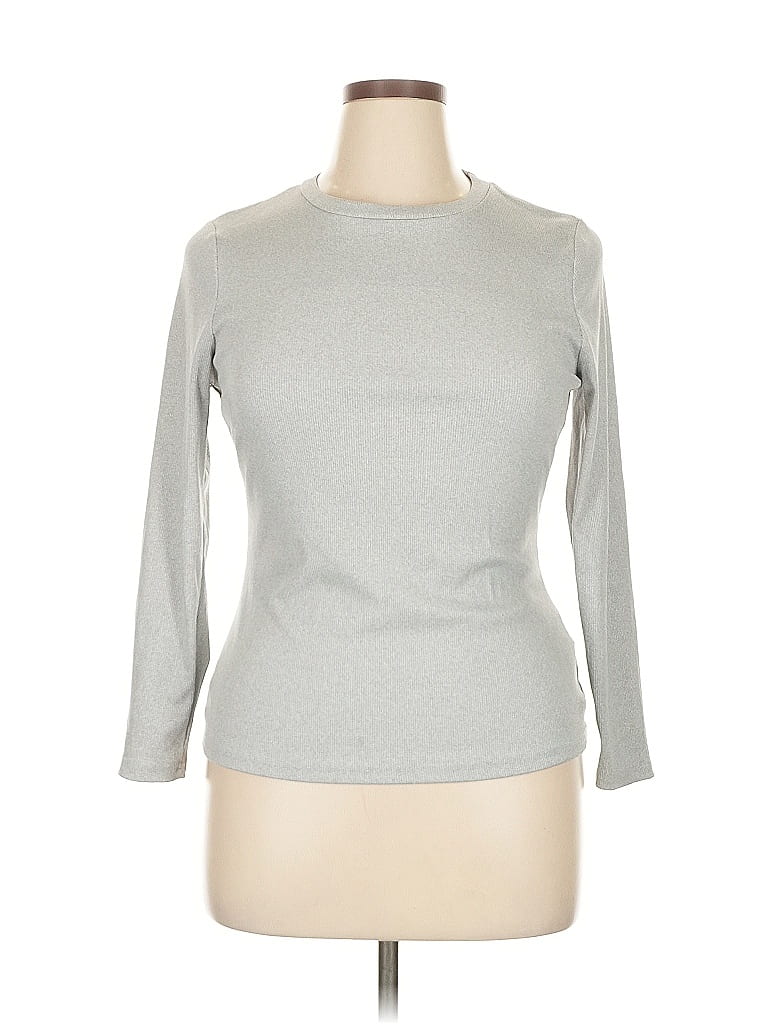 Pre-owned Assorted Brands Turtleneck Sweater In Silver