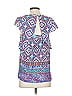 Meadow Rue 100% Polyester Blue Short Sleeve Blouse Size 0 - photo 2