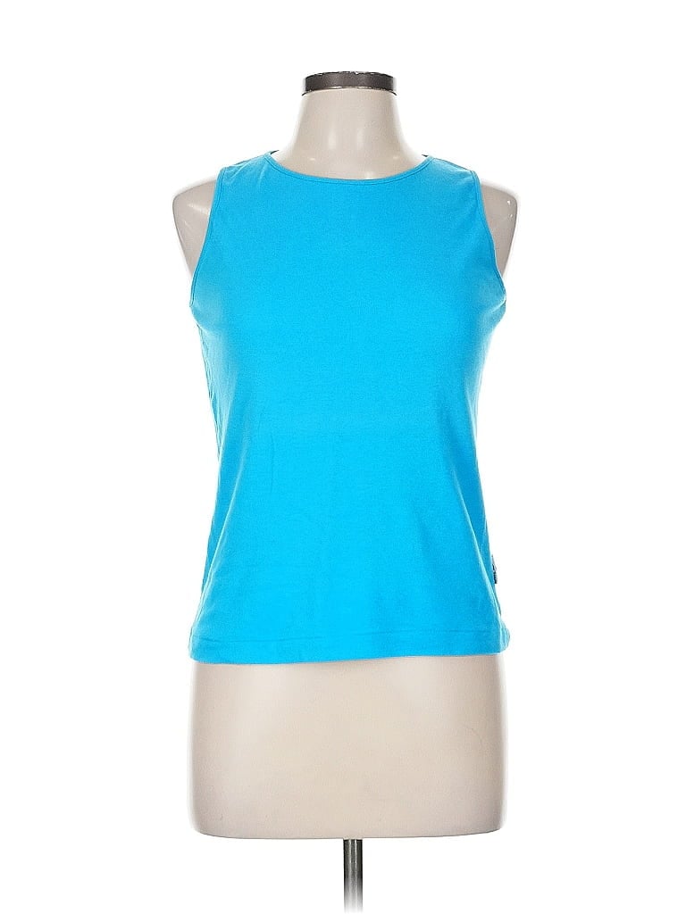 Pre-owned Anne Klein Sleeveless T-shirt In Blue