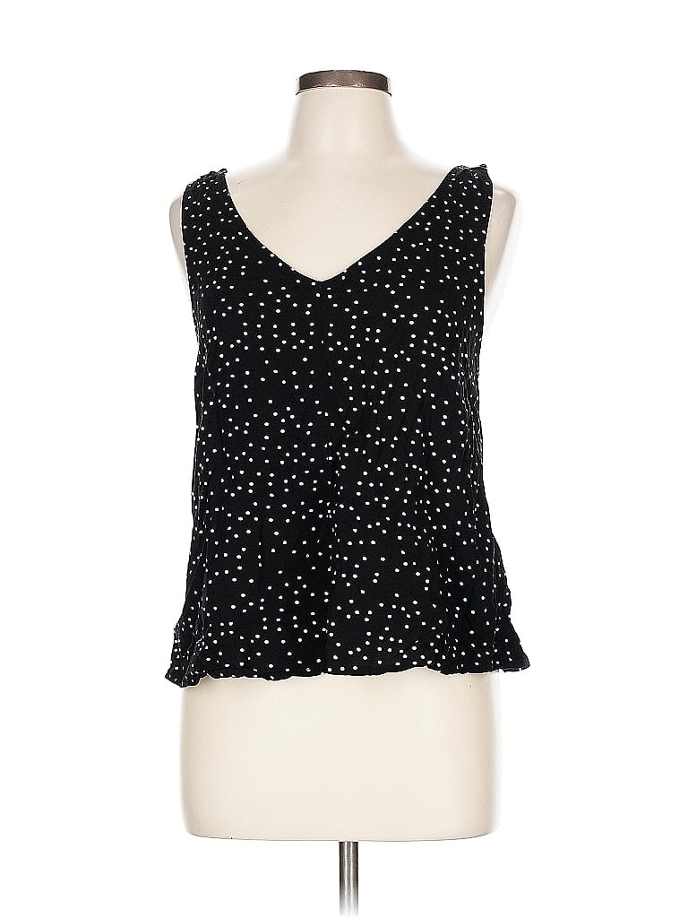 Pre-owned Roxy Sleeveless Top Black Sweetheart Neckline Tops