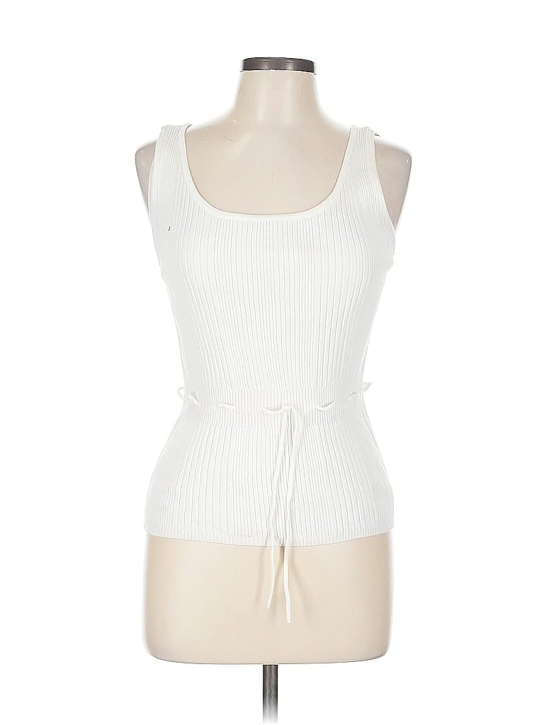 Pre-owned Jeanne Pierre Sleeveless T-shirt In White