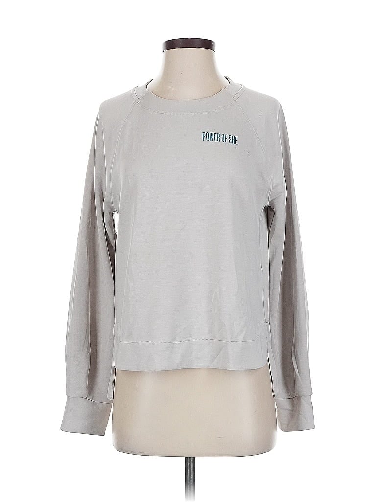 Click to view more detailed imagery on our partner's website Pre-owned Athleta Sweatshirt In Silver