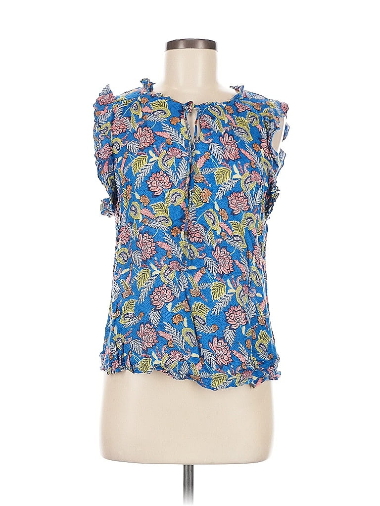 Click to view more detailed imagery on our partner's website Pre-owned Knox Rose Sleeveless Blouse In Blue