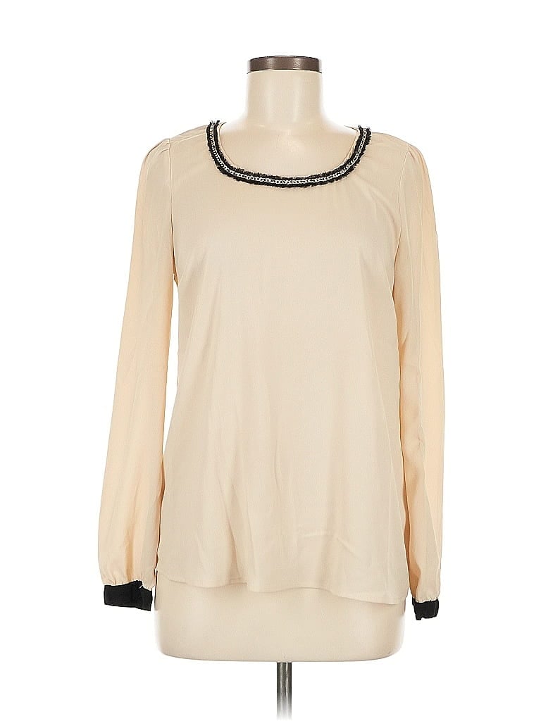 Click to view more detailed imagery on our partner's website Pre-owned Blu Pepper Long Sleeve Blouse In White