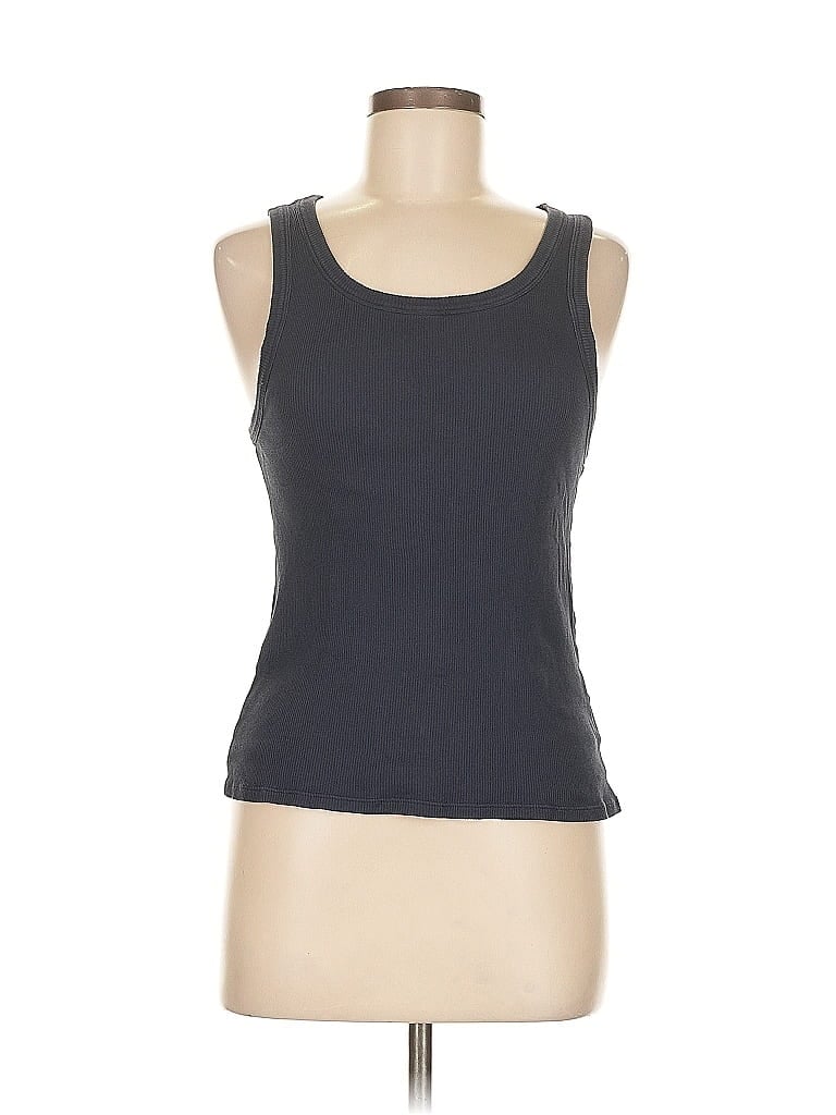 Pre-owned Kule Tank Top Gray Strapless Neckline Tops
