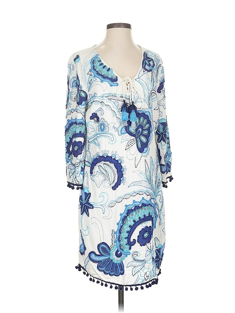 Pre-owned Boston Proper Casual Dress In Blue