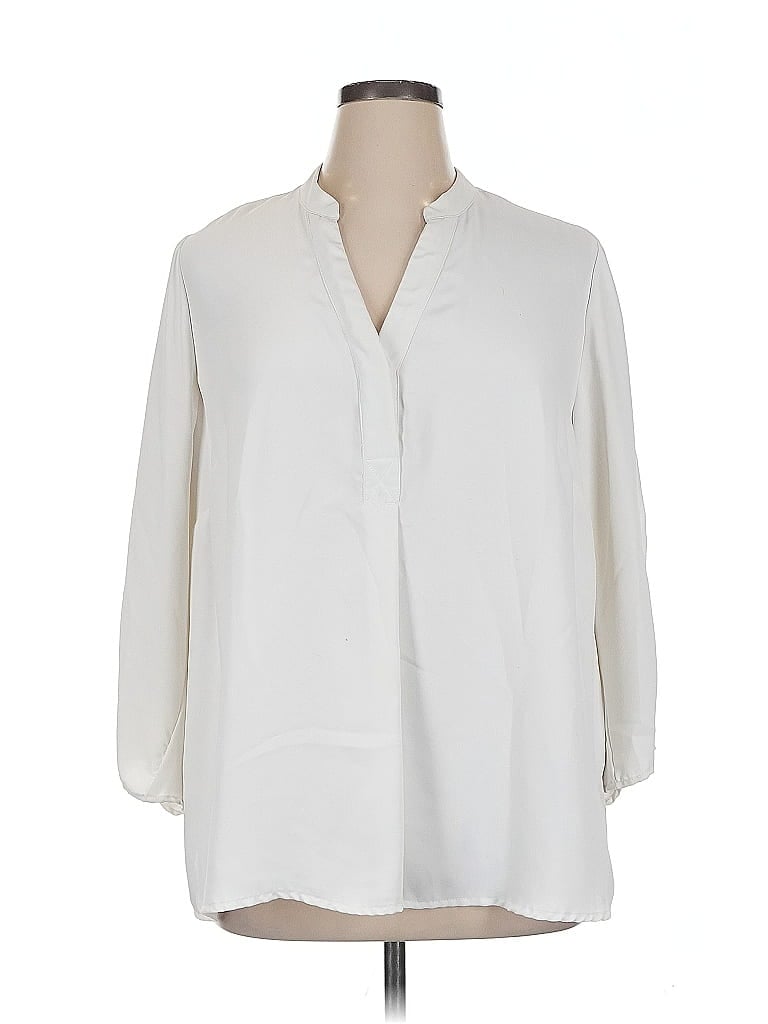 Pre-owned Vince Camuto 3/4 Sleeve Blouse In White