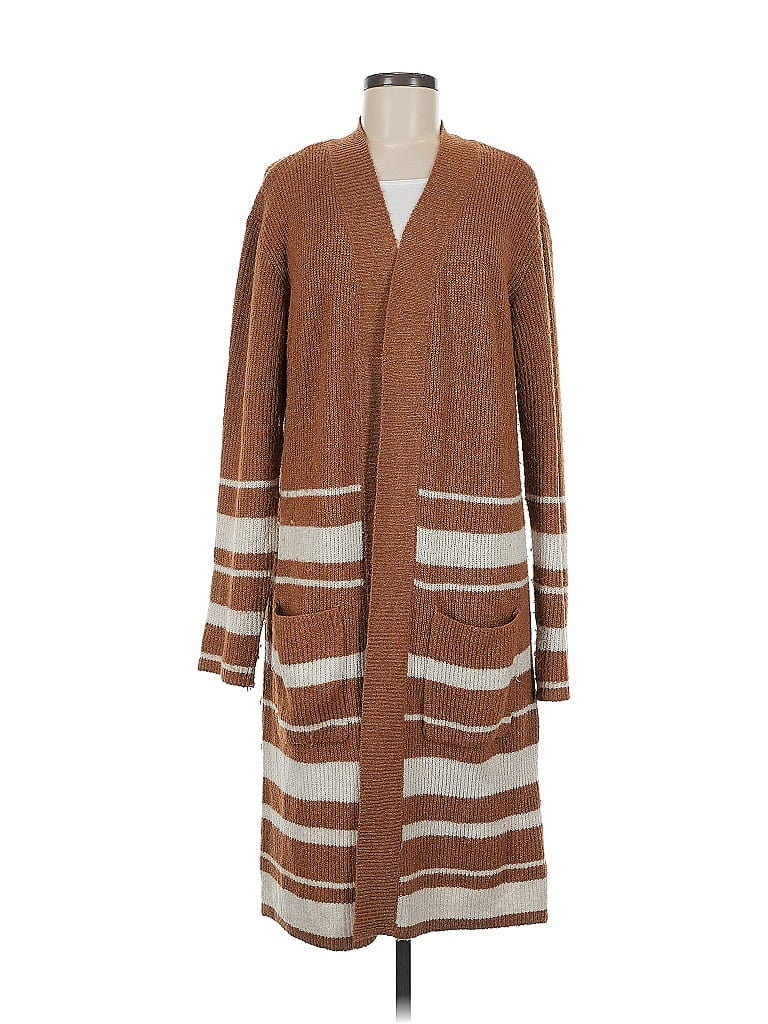 Pre-owned Olive & Oak Cardigan Sweater In Brown