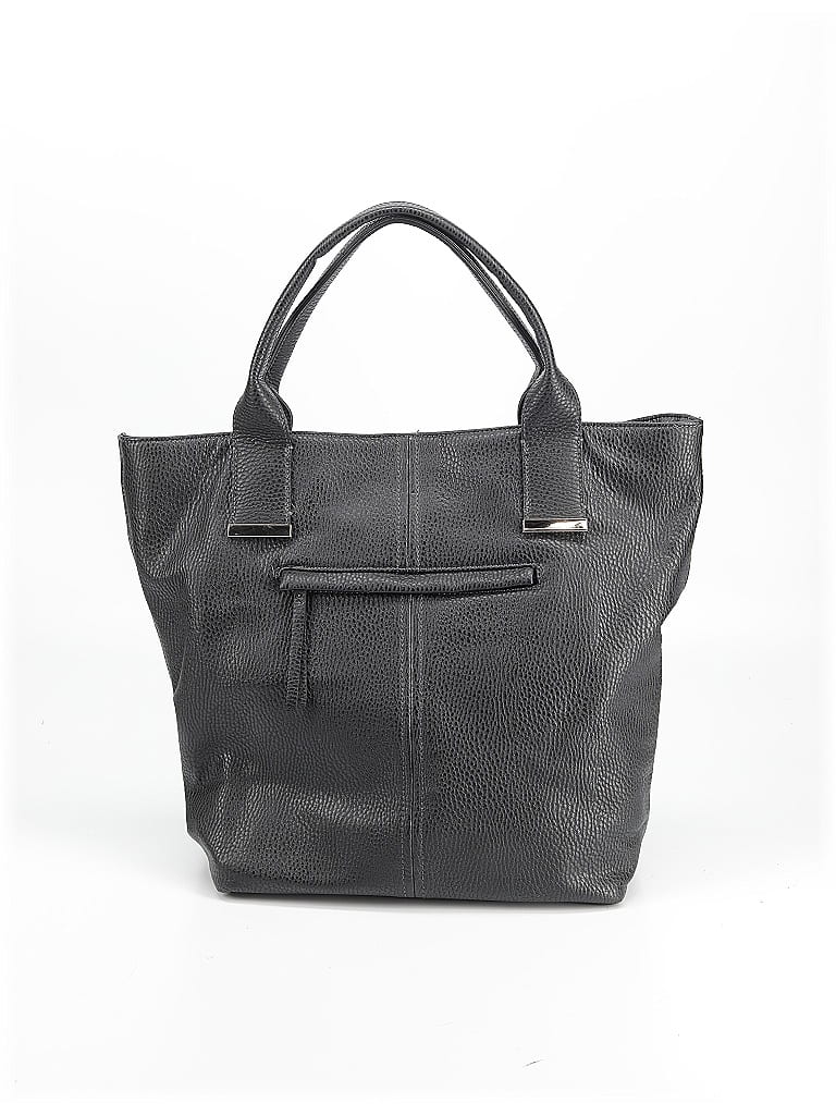 Unbranded Solid Gray Black Tote One size - photo 1