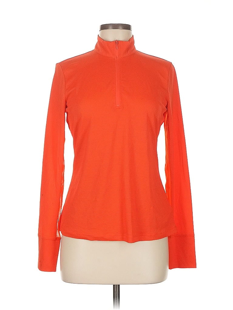 Pre-owned Tommy Bahama Long Sleeve Turtleneck In Orange