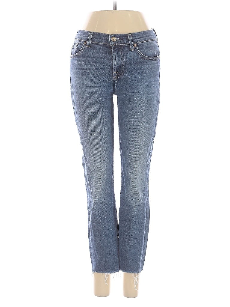 Pre-owned 7 For All Mankind Jeans In Blue