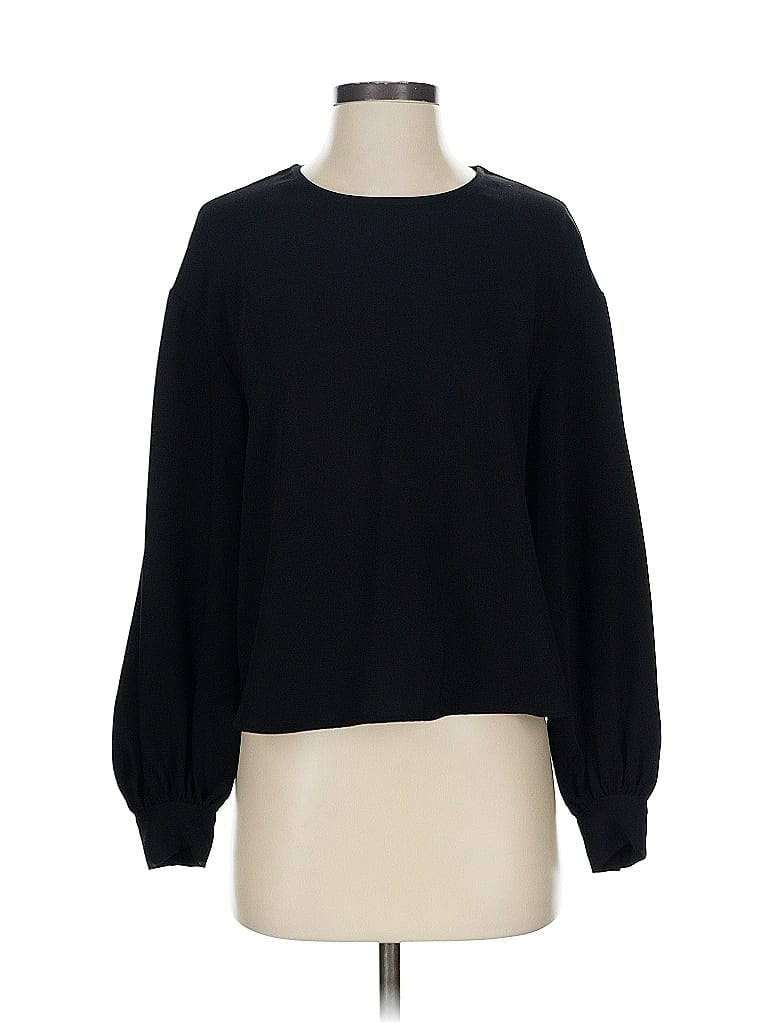 Pre-owned Express Long Sleeve Top Black Boatneck Tops