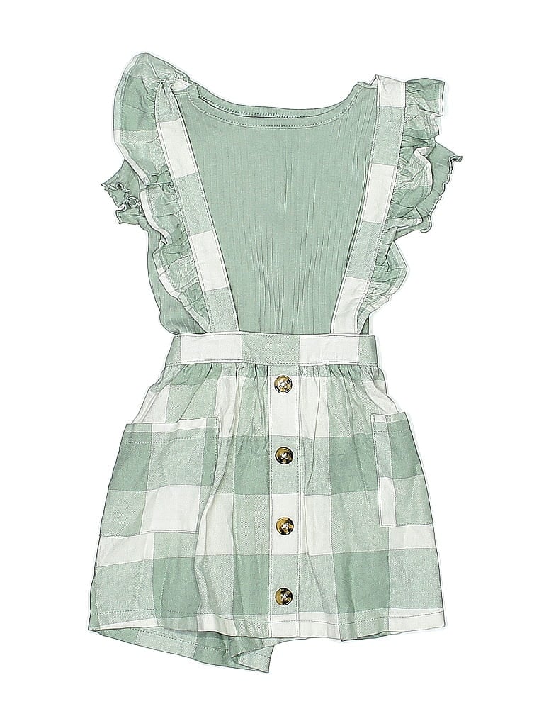 Pre-owned Wonder Nation Kids' Dress In Green