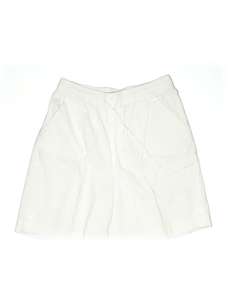 Pre-owned Karen Scott Cargo Shorts In White