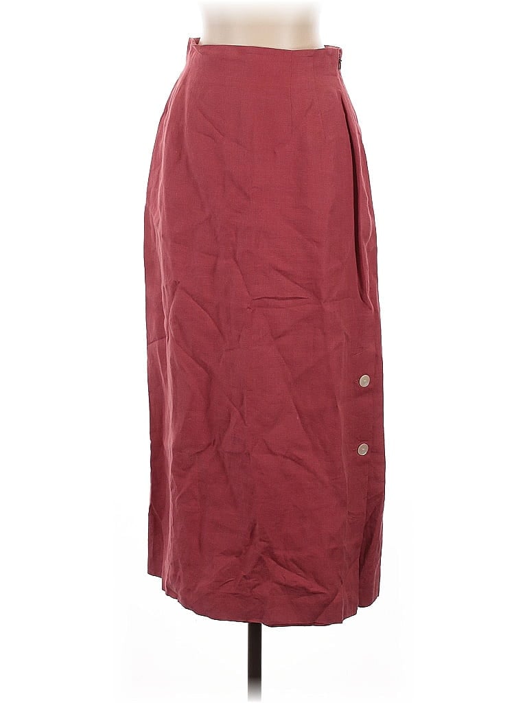 Pre-owned Laura Ashley Casual Skirt In Burgundy