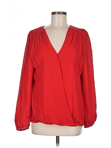Parker Long Sleeve Silk Top (view 1)