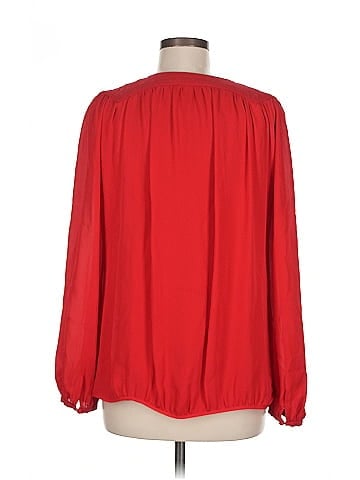 Parker Long Sleeve Silk Top (view 2)
