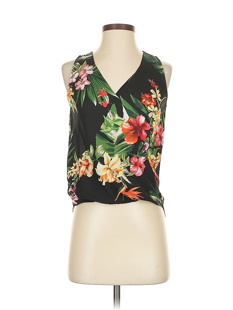 Pre-owned Fortune + Ivy Tank Top Black Halter Neckline Tops