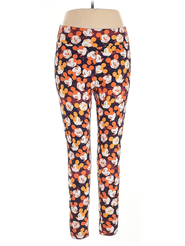 Pre-owned Lularoe Leggings In Orange