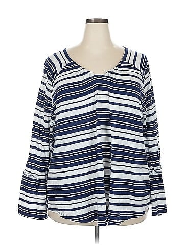 New Directions Long Sleeve Henley (view 1)