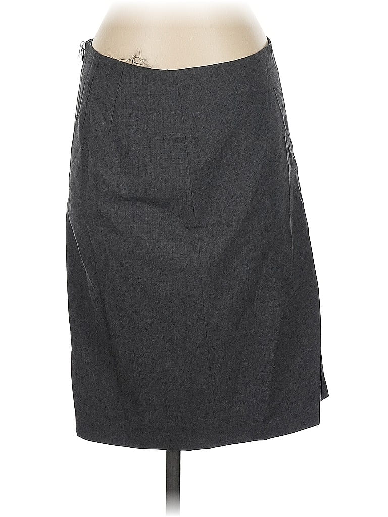 Pre-owned Theory Formal Skirt In Gray