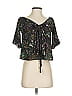 Walter Baker 100% Polyester Floral Black 3/4 Sleeve Blouse Size XS - photo 1