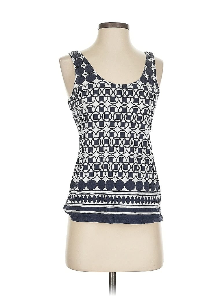 Pre-owned Banana Republic Factory Store Tank Top Blue Square Neckline Tops