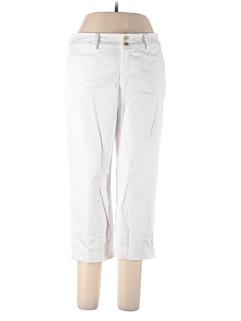 Pre-owned Chaps Casual Pants In White