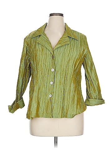 Kathleen Sommers 3/4 Sleeve Button-Down Shirt (view 1)