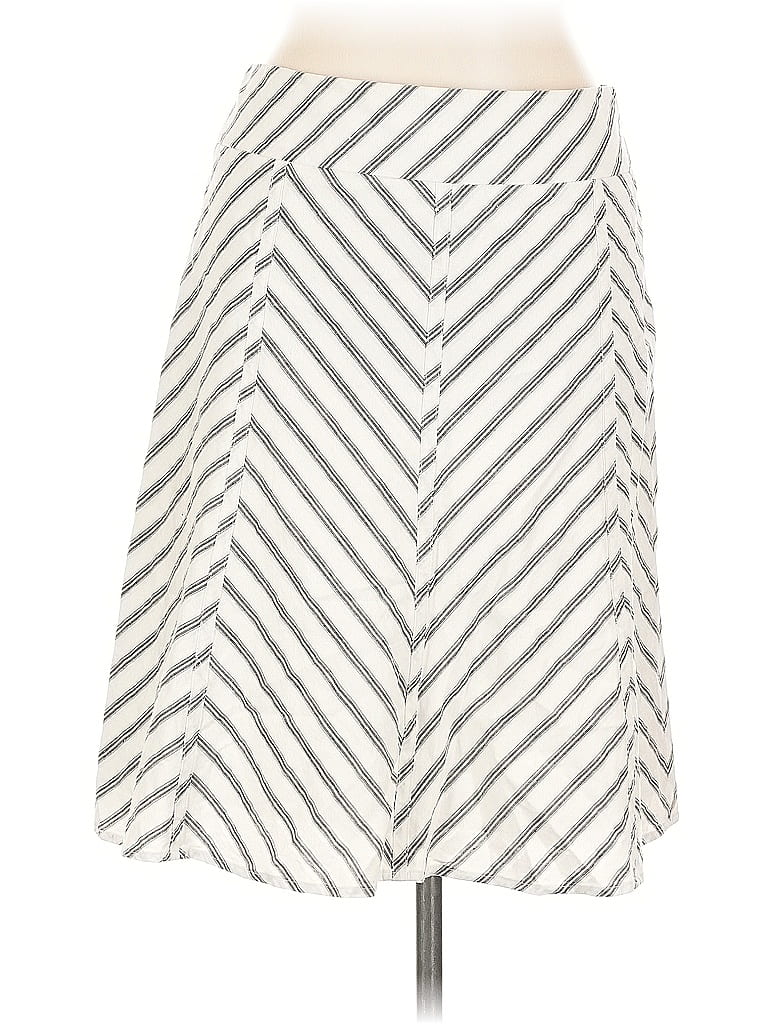 Pre-owned Ann Taylor Loft Casual Skirt In White