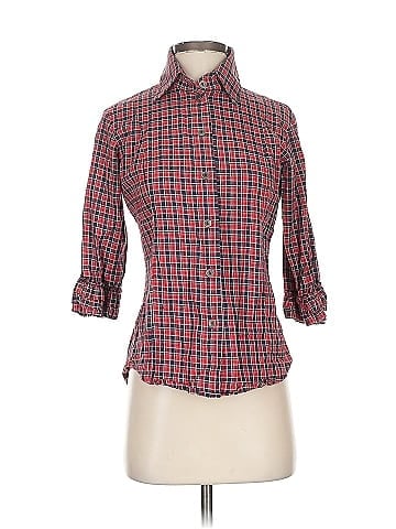 Fine Garments Carefully Selected by Bell 3/4 Sleeve Button-Down Shirt (view 1)
