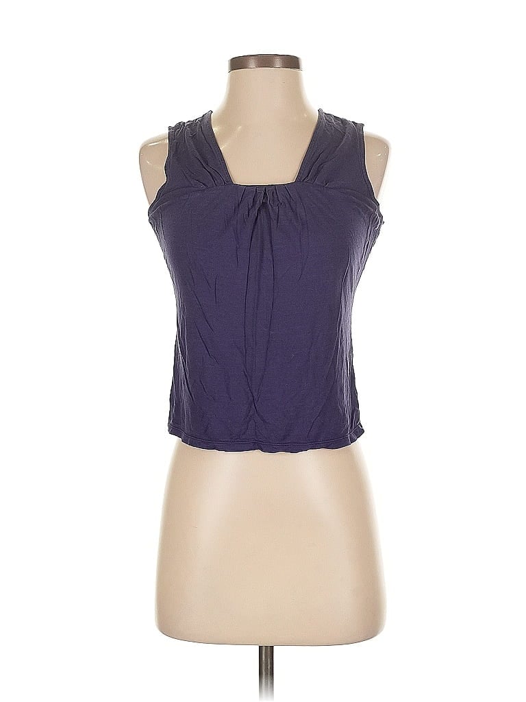 Pre-owned Ann Taylor Sleeveless Blouse In Purple