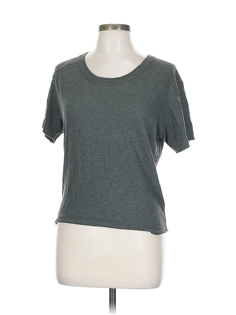 Pre-owned Monrow Short Sleeve T-shirt In Green